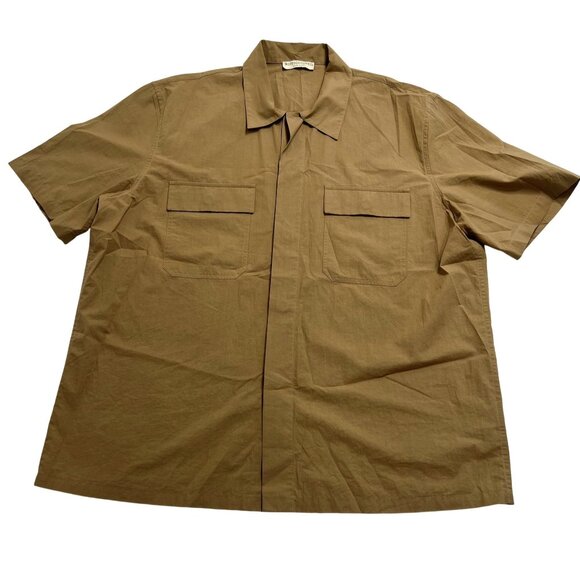 Bottega Veneta Button Front Shirt in Brown